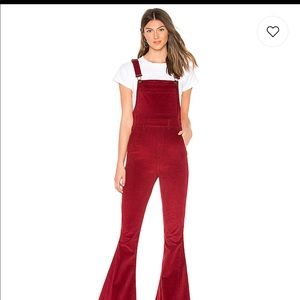 SHOW ME YOUR MUMU BARELY WORN Red Overalls